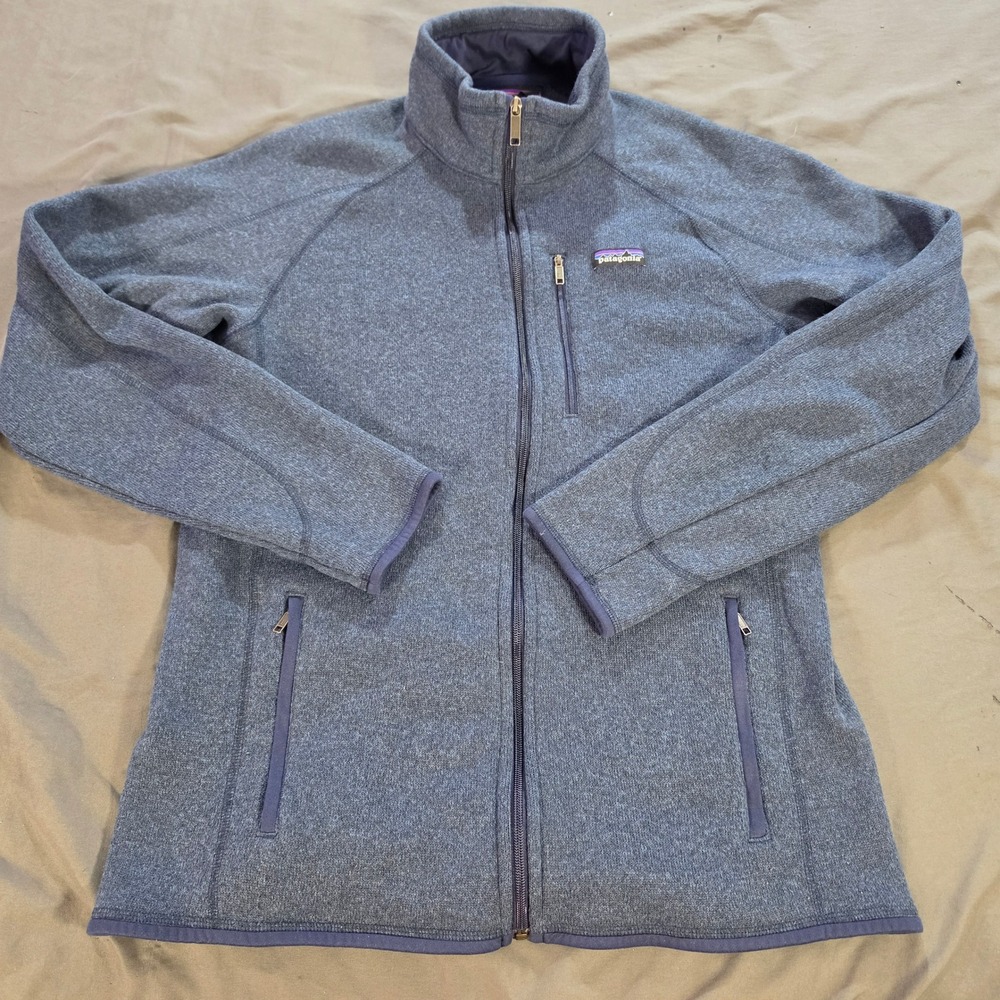 Patagonia Better Sweater Full Zip Jacket Blue Heather Fleece Mens Large